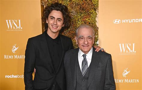 timothee chalamet and martin scorsese.